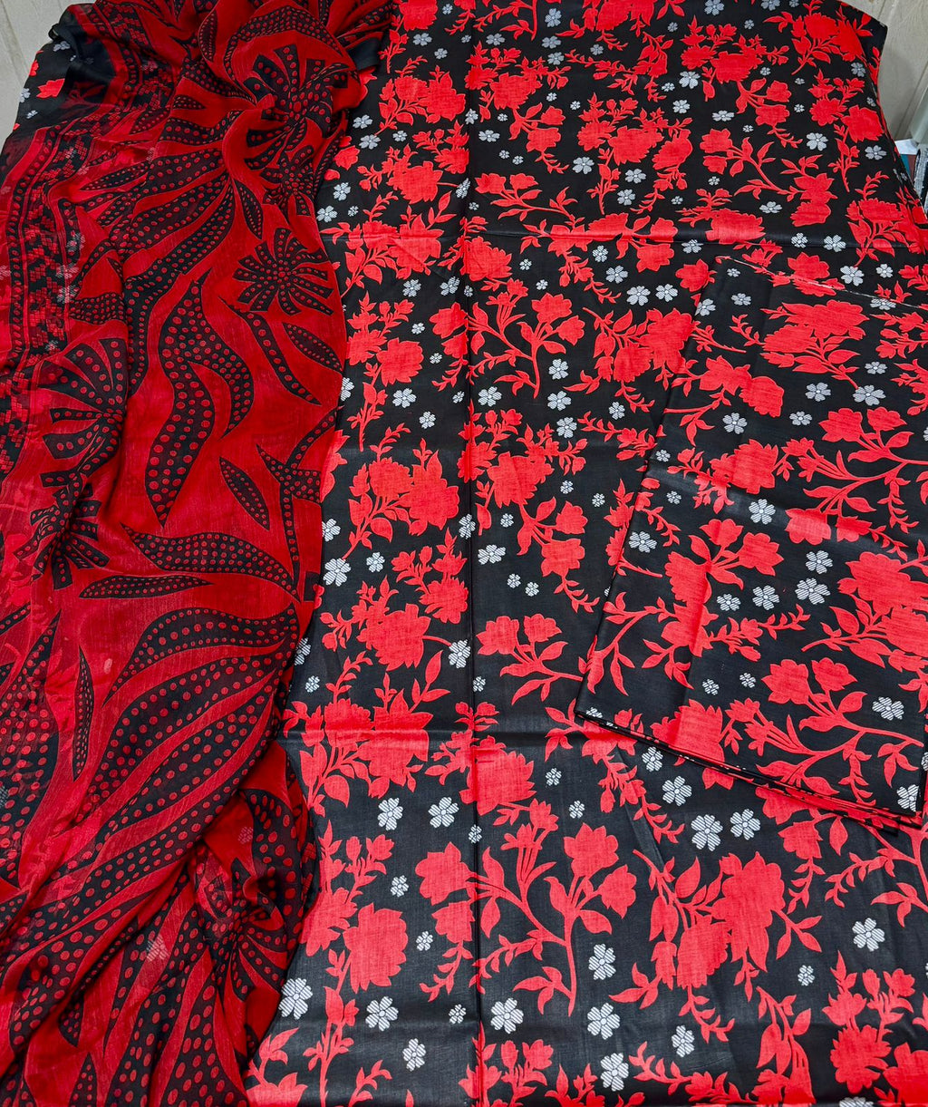 3-Piece Premium Lawn Suit with Chiffon Dupatta
