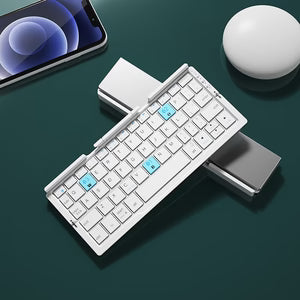 Mini Folding Bluetooth Keyboard Wireless Keypad Support3 Devices